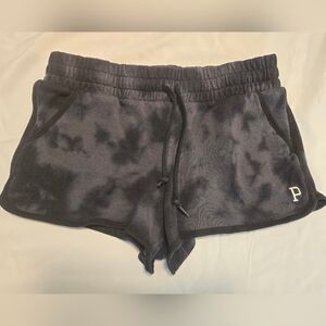 PINK Victoria's Secret Black Tie-dye Varsity Shorts